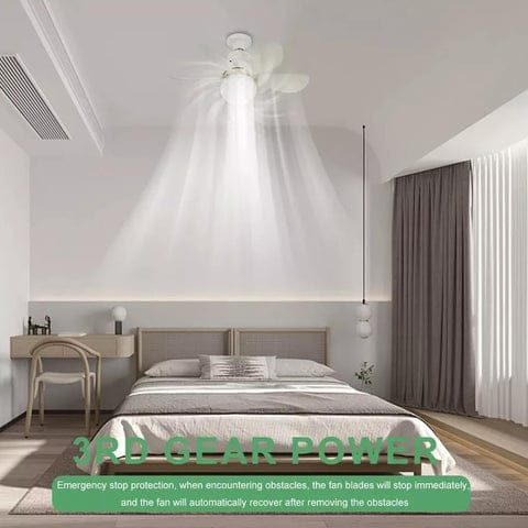 40W LED Ceiling Fan Remote Control volt 85v/265v Standard Socket Three Lighting Modes Six Fan Blades Three Mode Speeds