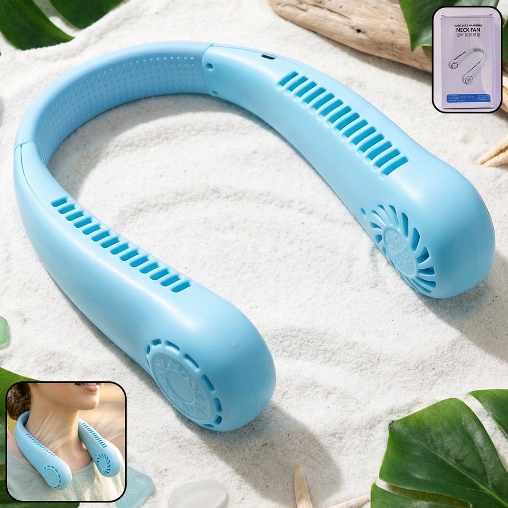 B Grade Rechargeable Hanging Neck Fan (1 Pc)
