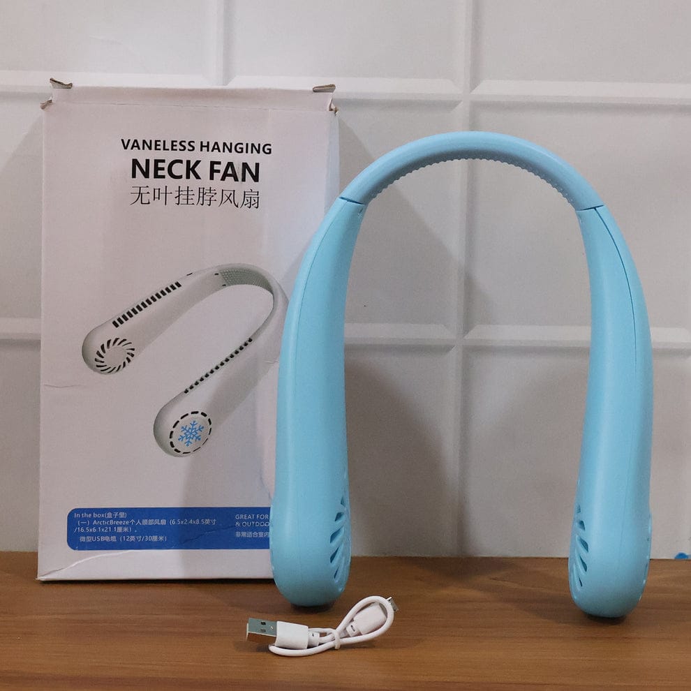 B Grade Rechargeable Hanging Neck Fan (1 Pc)